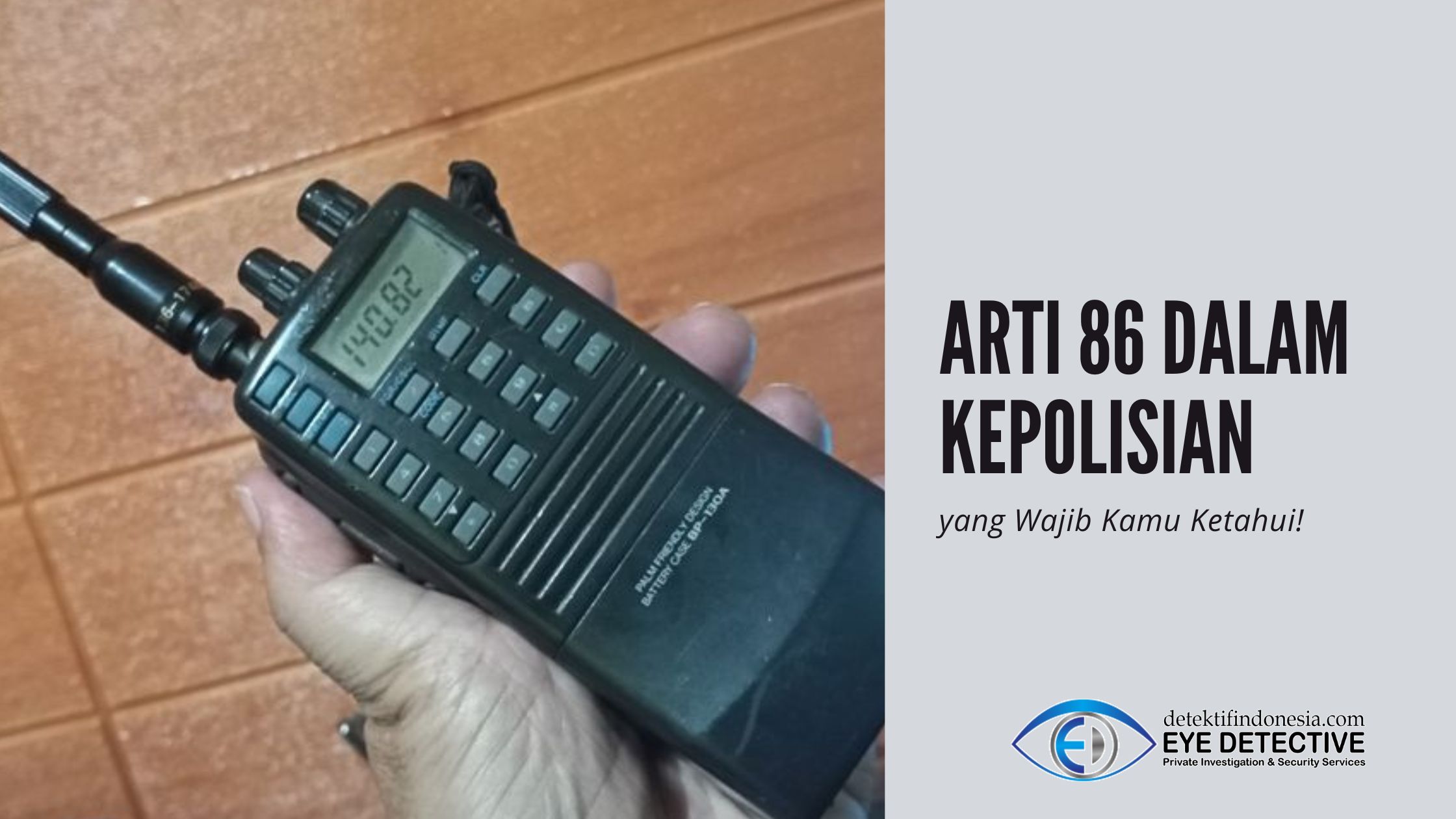 Apa Arti 86? Makna Kode Sandi Kepolisian dan Detektif