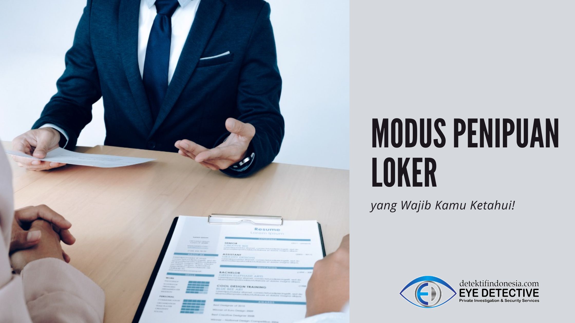 modus penipuan loker